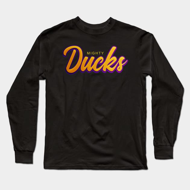 Mighty Ducks Long Sleeve T-Shirt by maersky